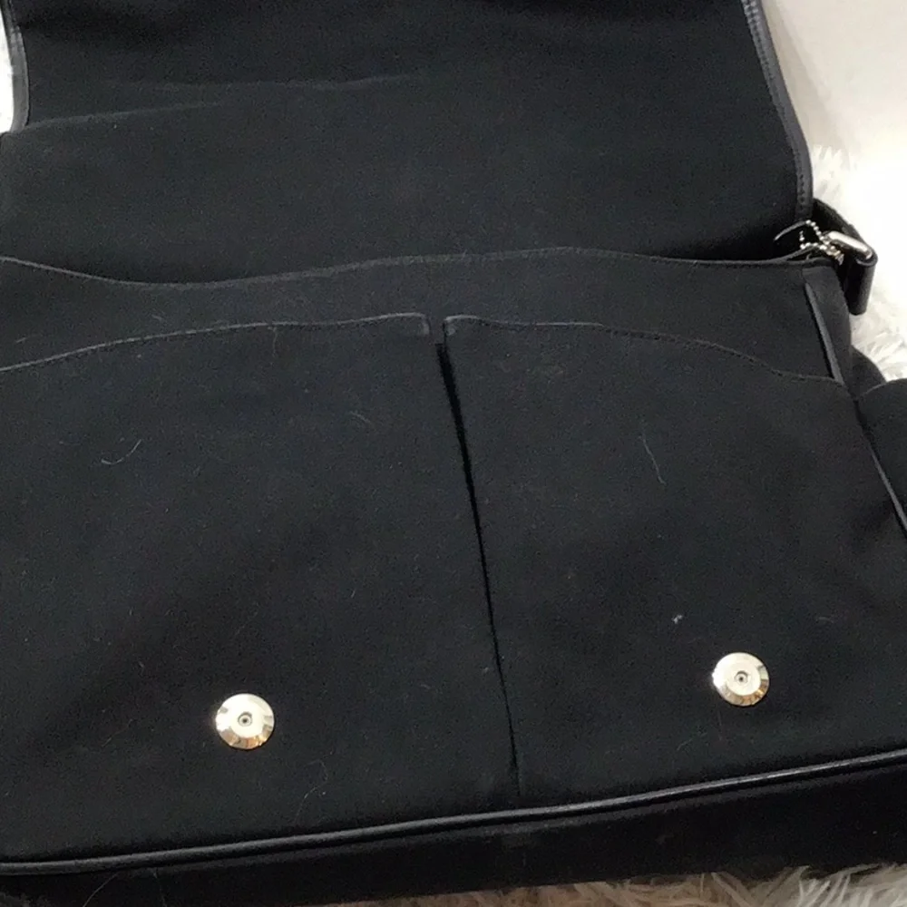 Coach Transatlantic canvas and leather messenger bag
